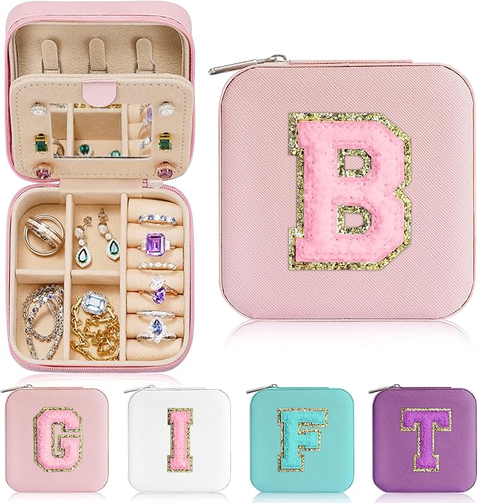 Parima Teen Girl Gifts Trendy Stuff for Girls, Pink Jewelry Box for Teen Girl | Travel Must Have Jewelry Box for Girls | Birt