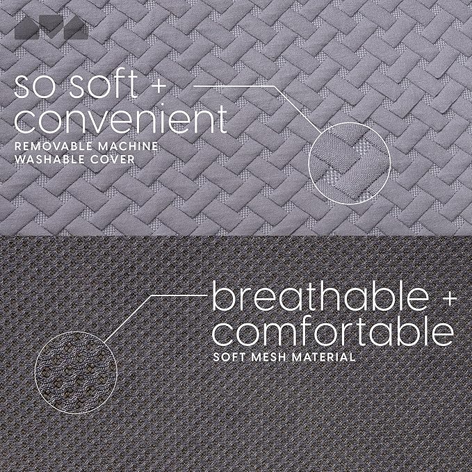 Milliard Trifold Mattress, Single Size, 6 inch, Portable Foldable Mattress with Memory Foam & Washable Cover, Tri-Folding Flo